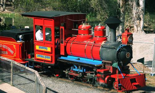 Steam train back for monthly outings at Dreamworld